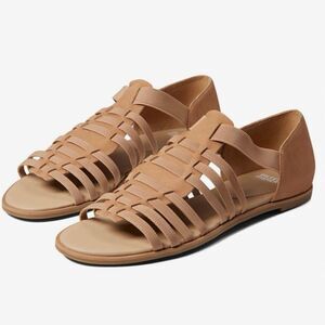 Eileen Fisher Rato Honey Nubuck Gladiator Sandal size 8 NWOT